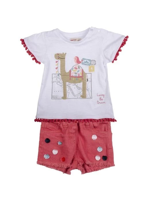 Бебешки комплект с декорация за момичета от 6 месеца 1,5 години