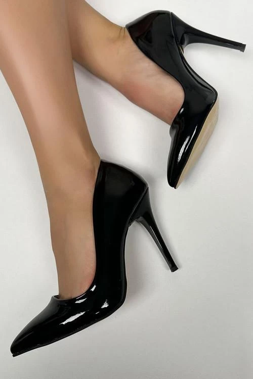 Pantofi eleganti din piele lacuita pentru femei