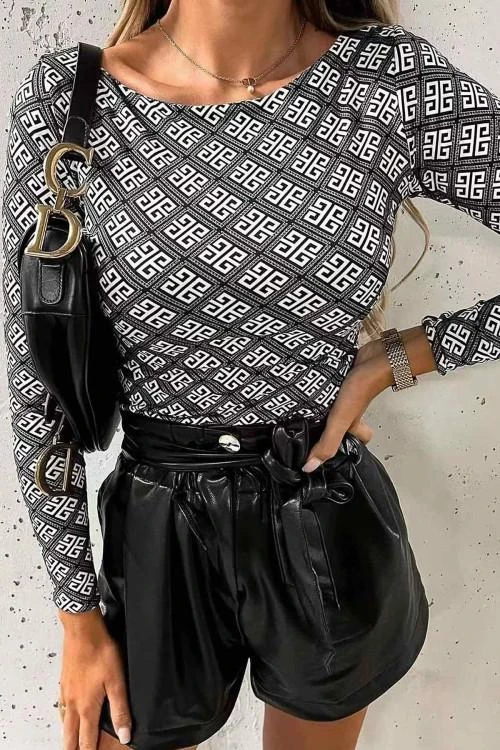 Дамско боди с дълъг ръкав