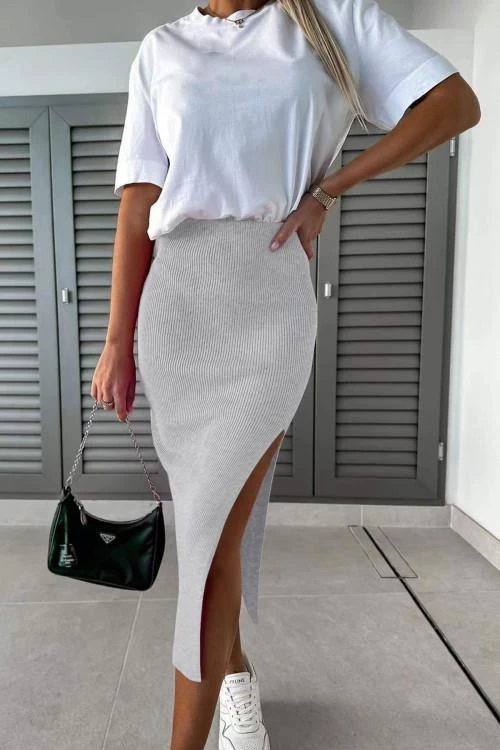 Dámská sukně s vysokým pasem