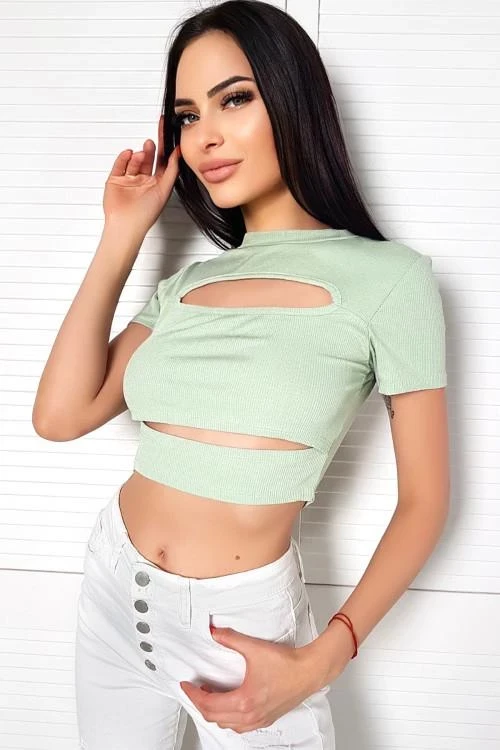 Дамска блуза с ефектен дизайн