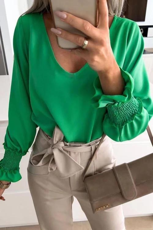 Дамска блуза с дълъг ръкав