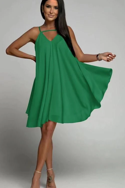 Dámske šaty s úzkymi ramienkami