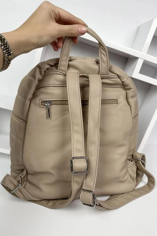 Women's backpack with external pocket