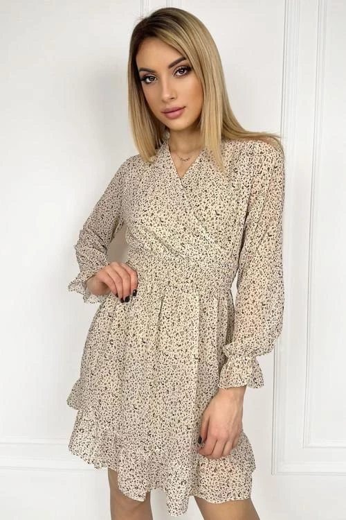 Ladies dress with long sleeves