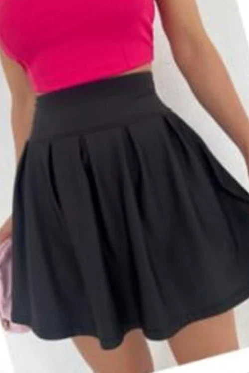 Ladies skirt with high waist