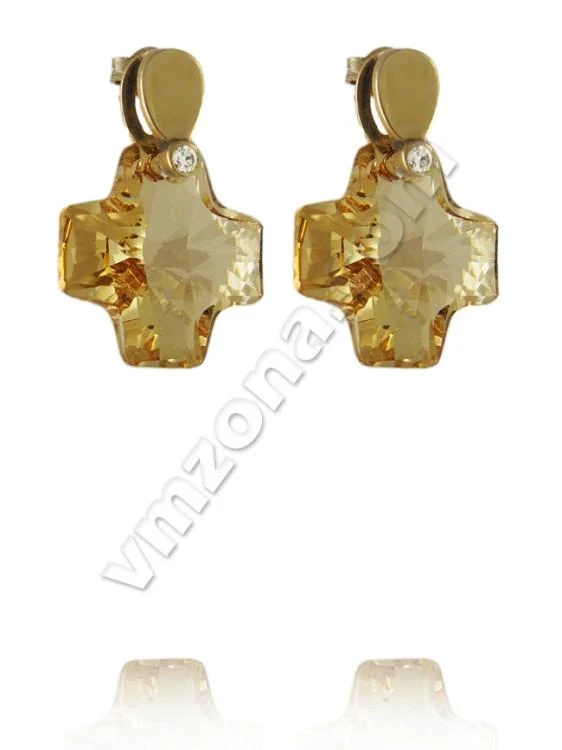 Дамски обеци с камъчета