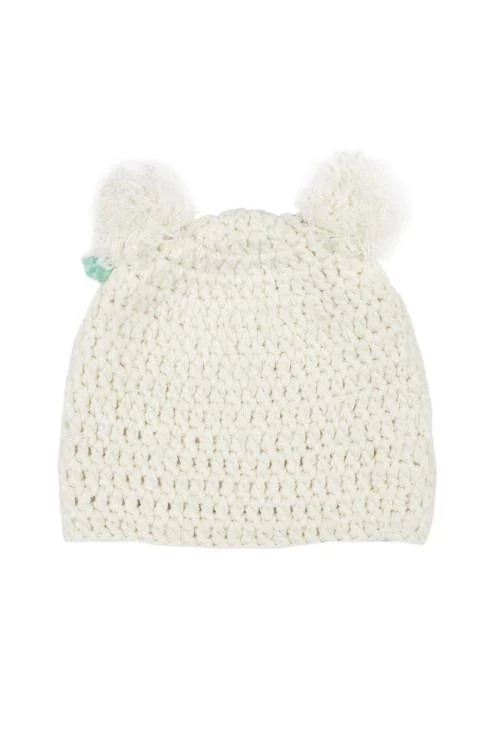 Детска ръчно плетена шапка за момичета от 2 години до 3 години