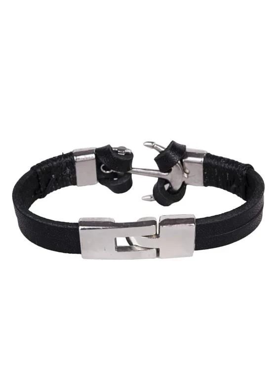 Мъжка гривна от естествена кожа