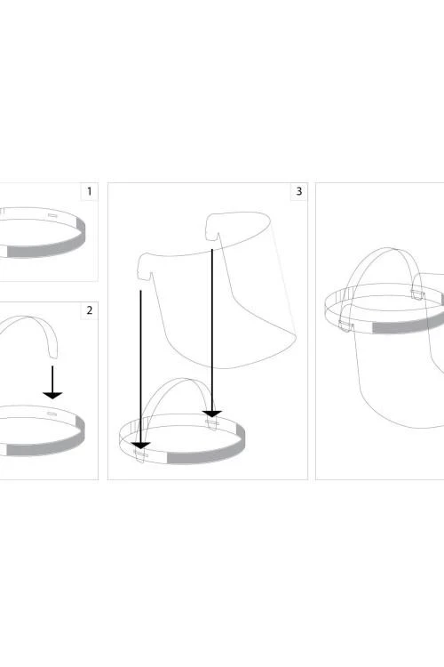 Универсален предпазен лицев шлем