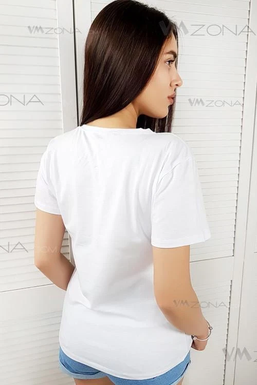 Дамска блуза с къс ръкав