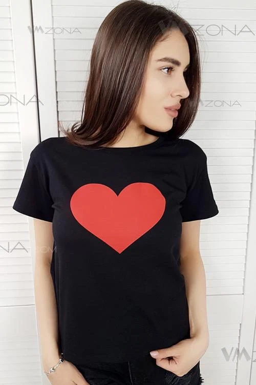 Дамска блуза с къс ръкав