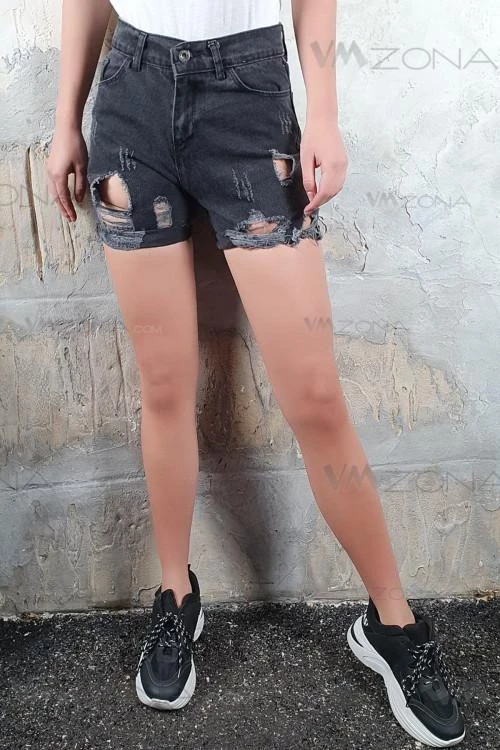 Дамски къси панталони със скъсан ефект