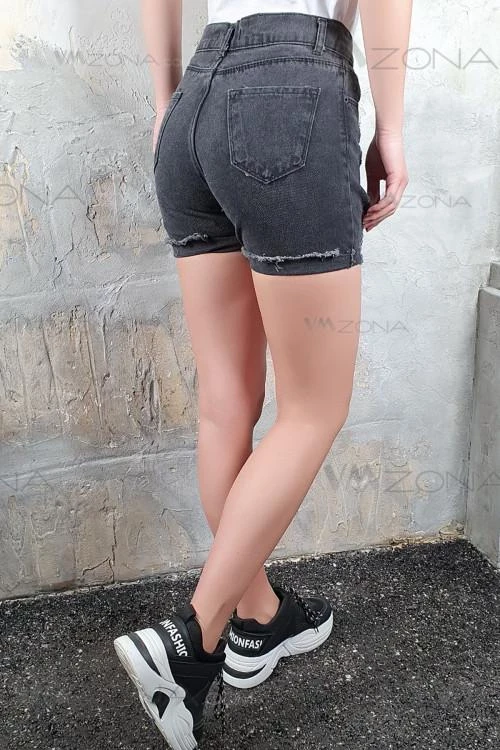 Дамски къси панталони със скъсан ефект