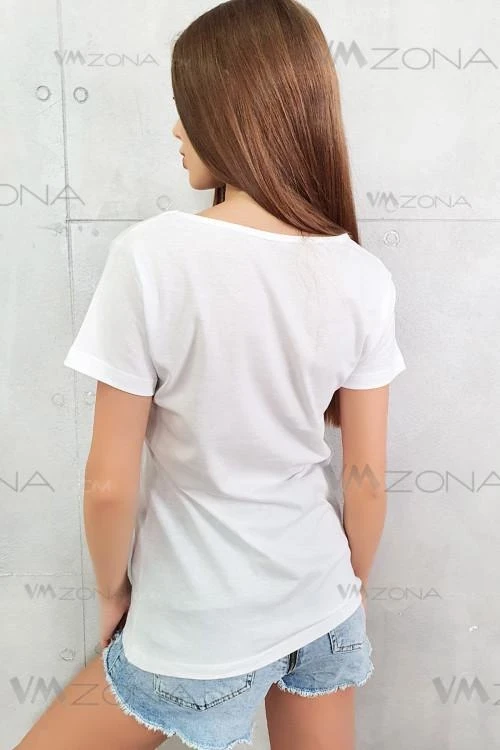 Rövid ujjú női blúz