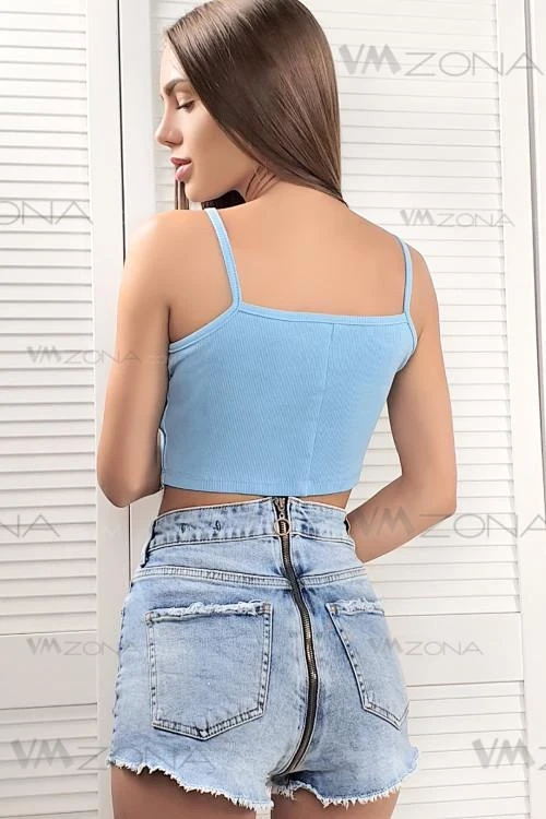 Дамски изчистен топ