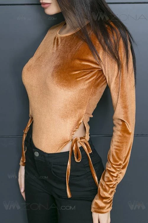 Дамско боди с дълъг ръкав