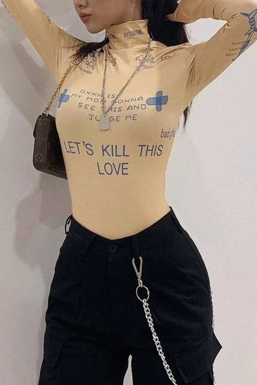 Дамско боди с дълъг ръкав