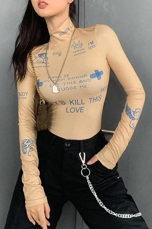 Дамско боди с дълъг ръкав