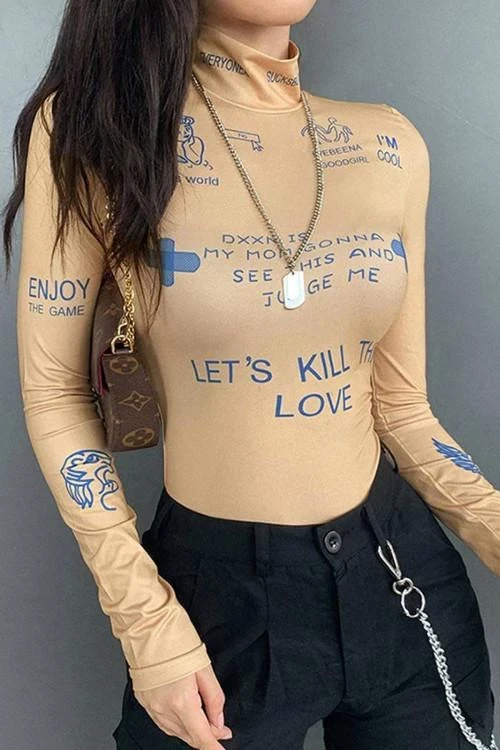 Дамско боди с дълъг ръкав