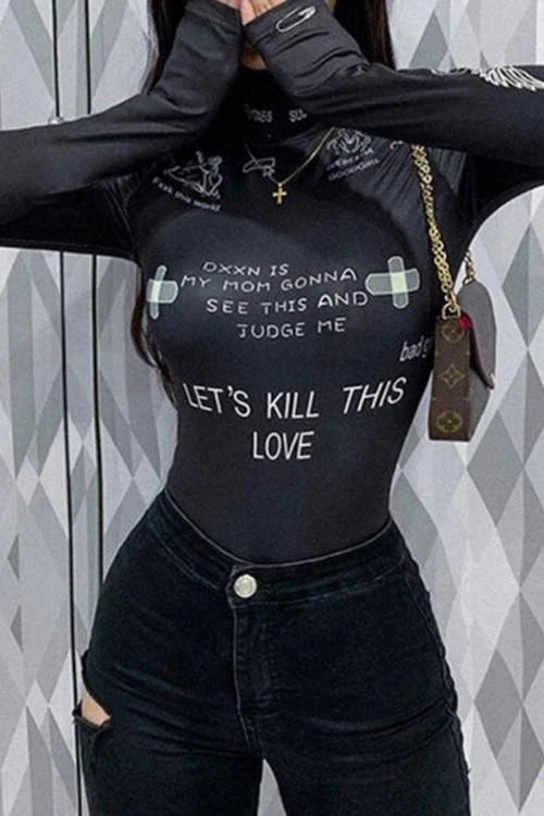 Дамско боди с дълъг ръкав