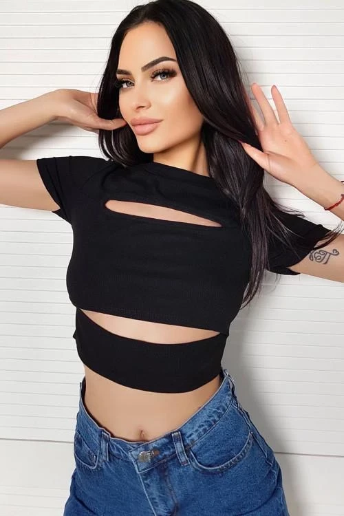 Дамска блуза с ефектен дизайн