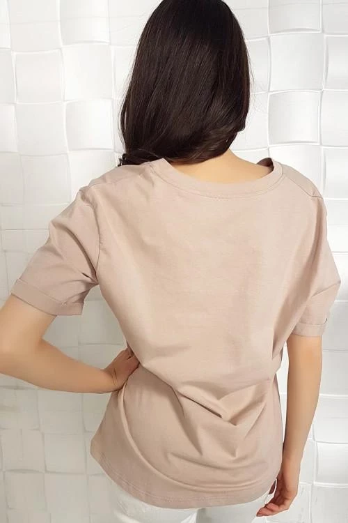 Дамска блуза с къс ръкав