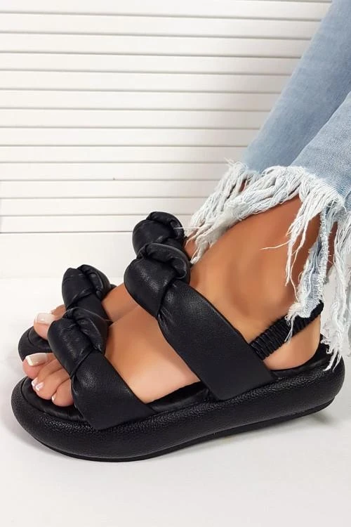 Дамски сандали с ефектен дизайн