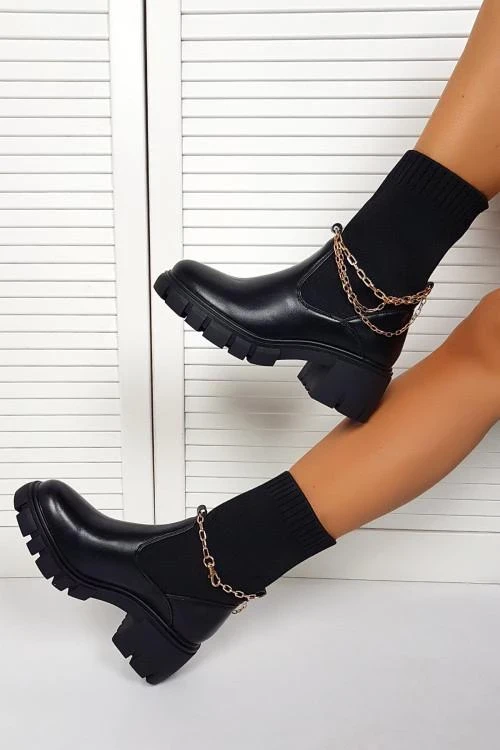 Дамски боти с декорация