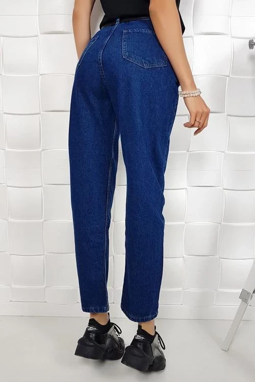 Дамски дънки с висока талия