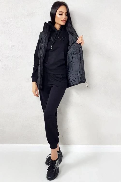 Дамски ежедневен комплект от три части с елек