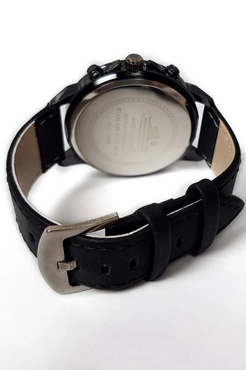 Мъжки часовник с кожена каишка