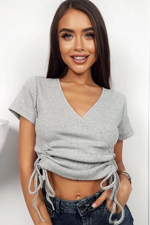 Rövid ujjú női blúz