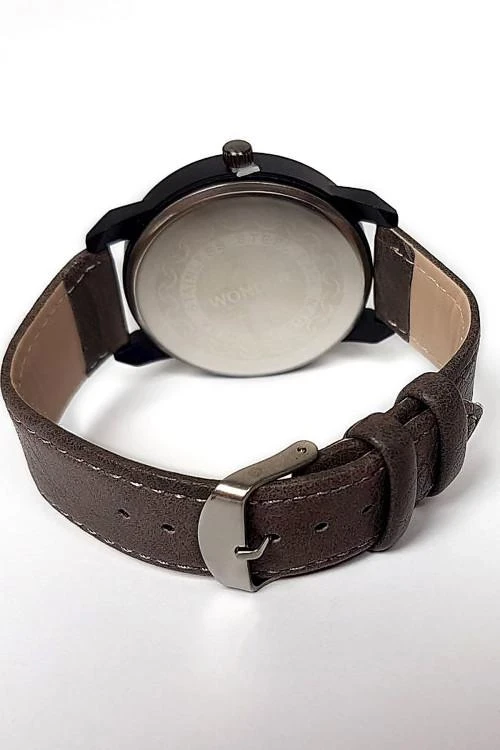 Мъжки часовник с кожена каишка