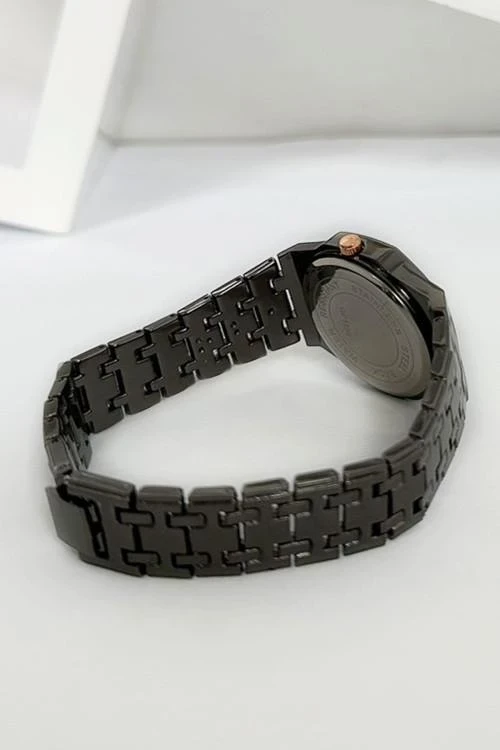 Мъжки часовник с двуцветна метална верижка