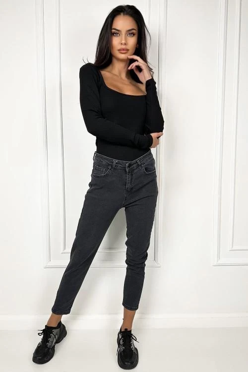 Дамски дънки с висока талия