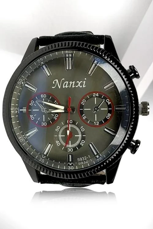 Мъжки часовник с каишка от еко кожа