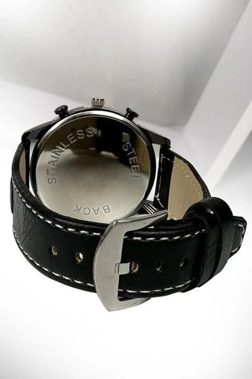 Мъжки часовник с каишка от еко кожа