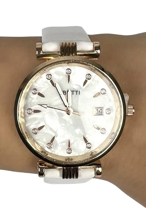 Дамски часовник с каишка от еко кожа