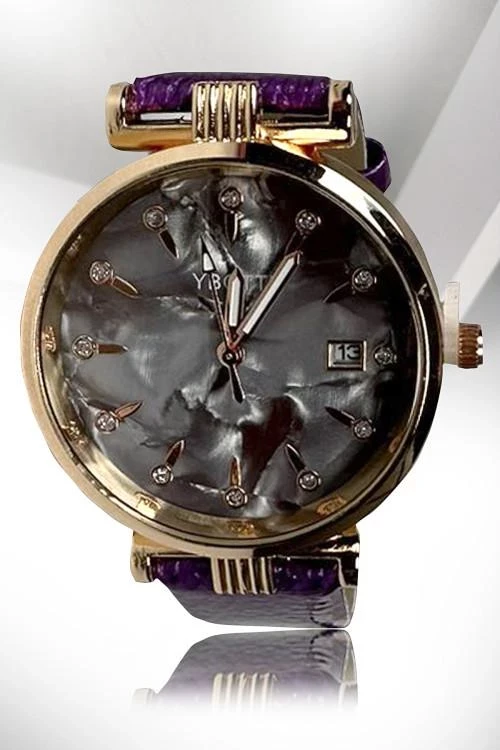 Дамски часовник с каишка от еко кожа