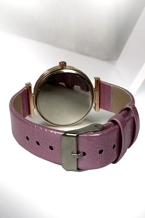 Дамски часовник с каишка от еко кожа