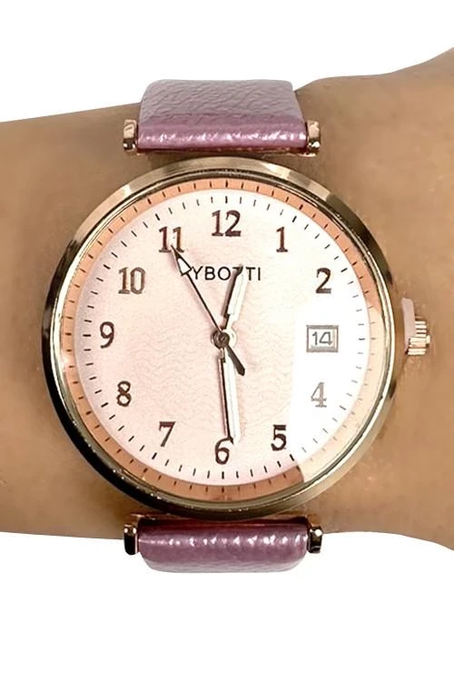 Дамски часовник с каишка от еко кожа