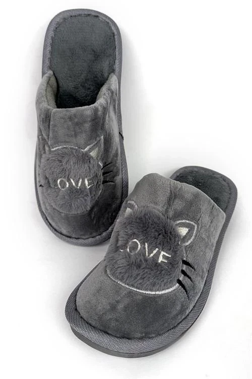 Дамски пантофи с апликация