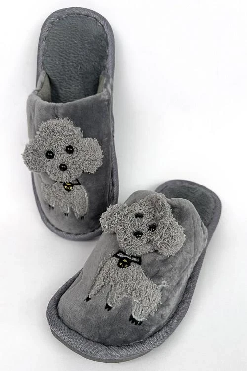 Дамски пантофи с апликация