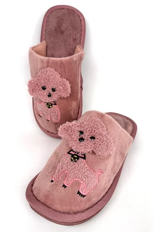 Дамски пантофи с апликация