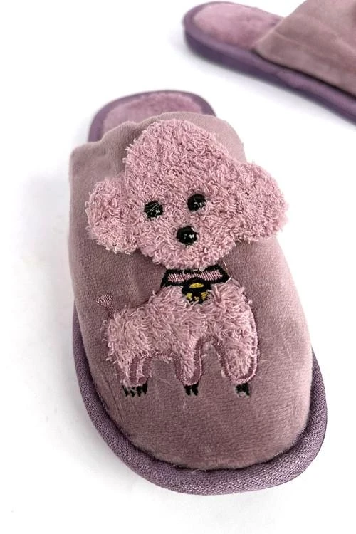 Дамски пантофи с апликация