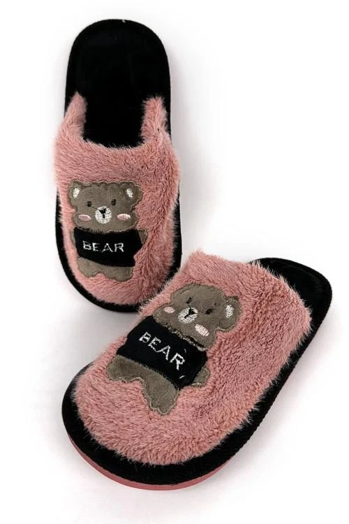 Dječije papuče sa aplikacijom medvjedića 30,32,34 br