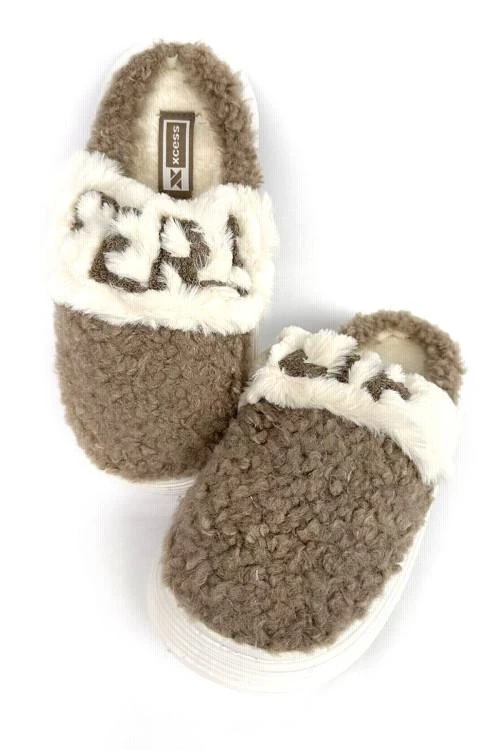 Дамски пантофи с надпис