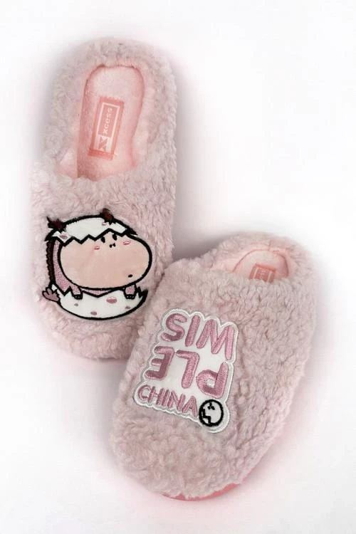 Дамски пантофи с апликация