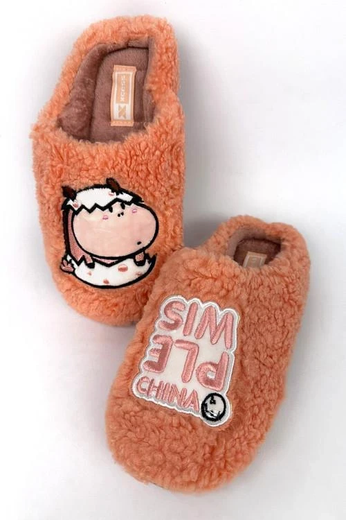 Дамски пантофи с апликация